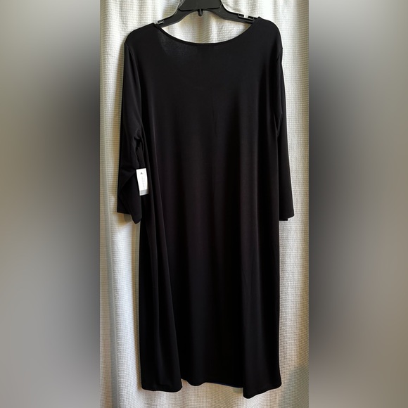 Catherines NWT Blue and Black Women's Pullover Mid-Length Dress 2X - Picture 2 of 5